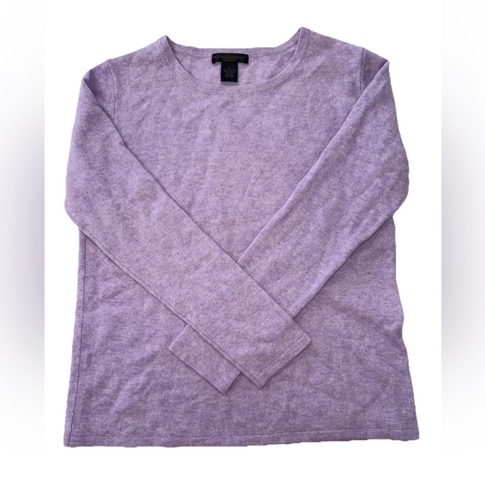 100% Cashmere Sweater Prestwick & Moore lilac lavender Size XL